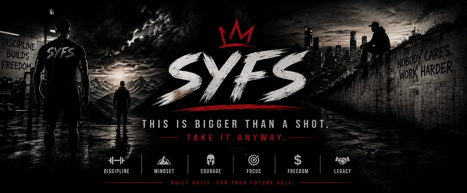 SYFS — Shape Your Future Self. Built daily, for your future self.